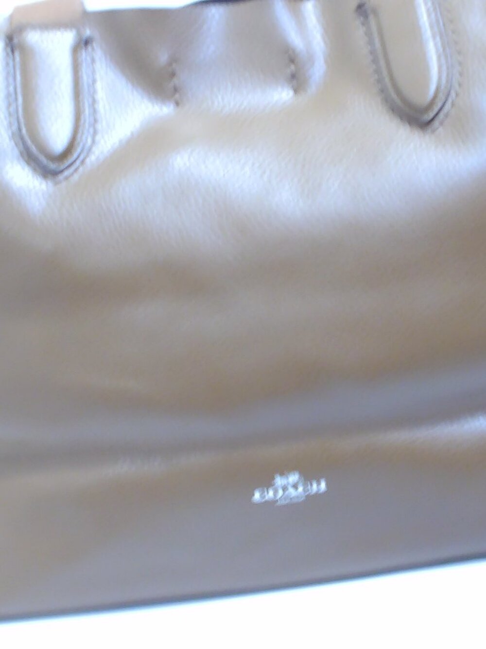 Coach Derby Tote in Brown with Gold Coach Logo on front